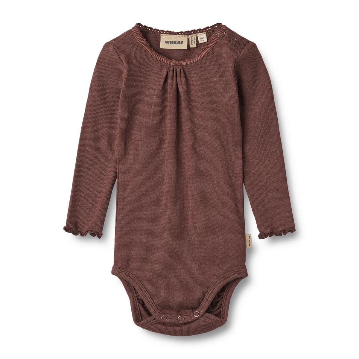 Wheat Baby Rib Body Lotta Eggplant (74 / 9 mnd)