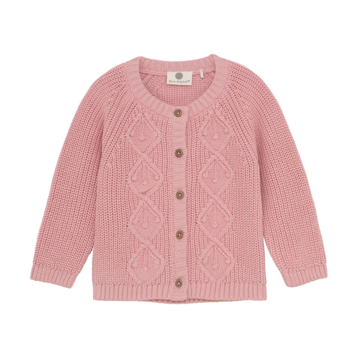 En Fant Cardigan Knit Bridal Rose (98 /3 år)