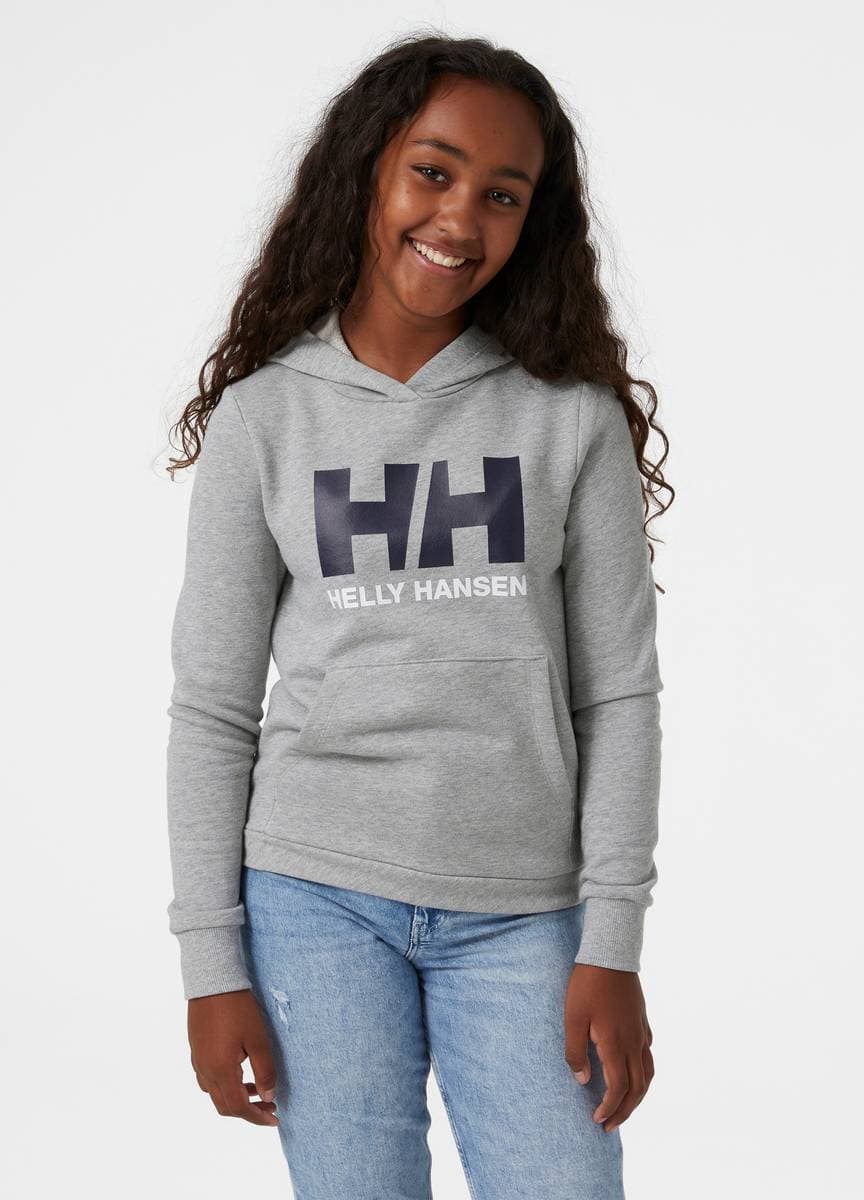 Helly Hansen Helly Hansen Jr HH Logo Hoodie 2.0 Grey Melange (176 /16 år)