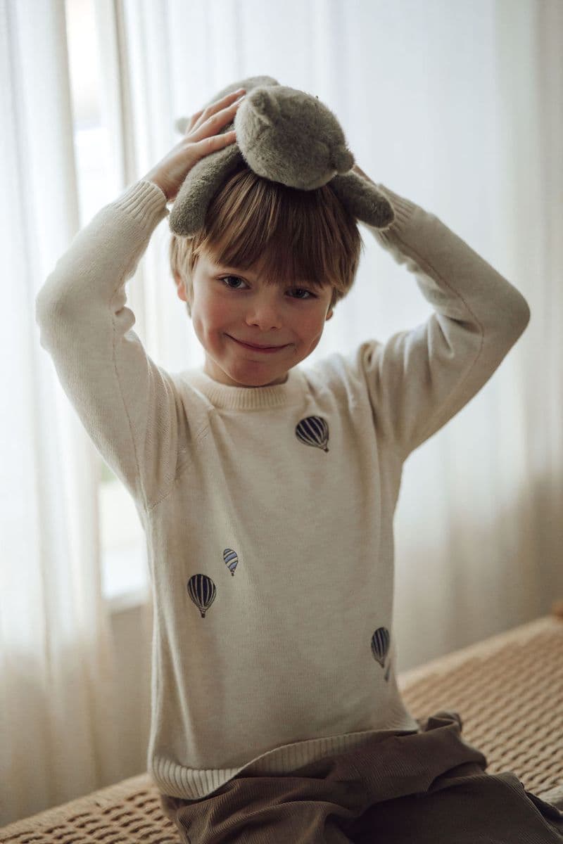 Fliink Alon Balloon Pullover Sandshell (104 / 4 år)