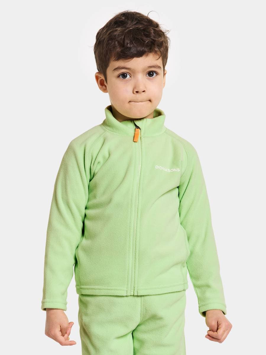 Didriksons Fleece Genser Monte Pale Green (100 / 3-4 år)