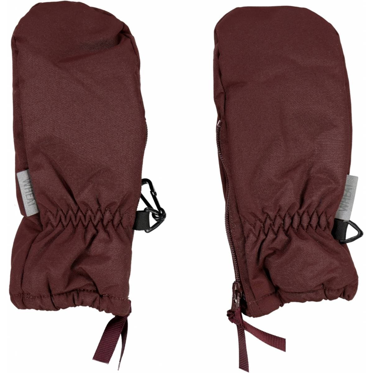 Wheat Wheat Mittens Zipper Tech Maroon (XS)