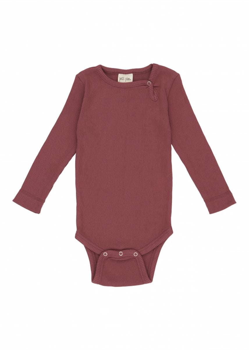 Burgunder Petit Piao Modal LS Body (56 / 1-2 mnd)