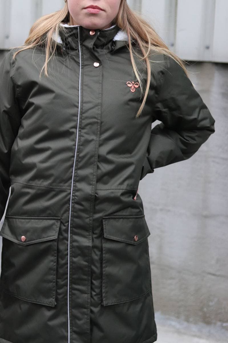 Mørk Grønn Hummel Lise Coat Vinterjakke (110 / 5 år)