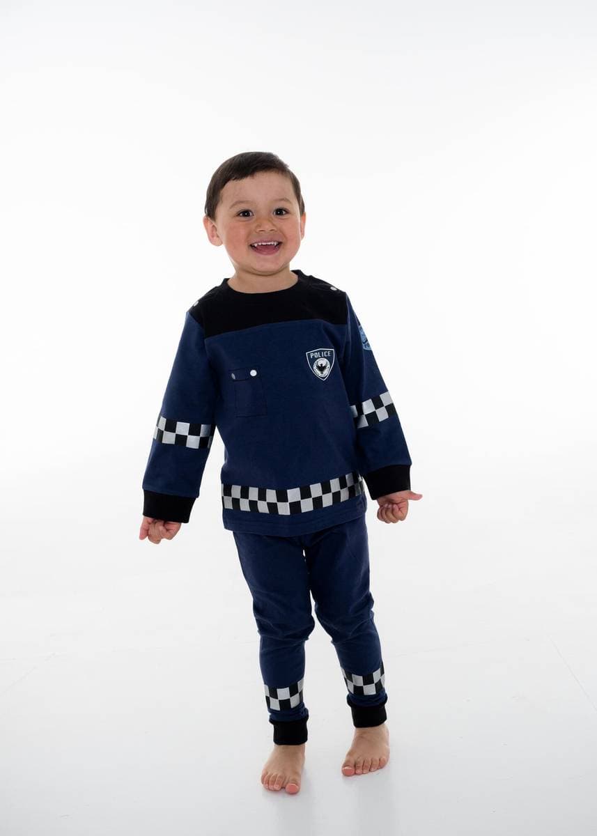 Salto Salto Politi Barn Pyjamas, Mørk Blå (86/92)