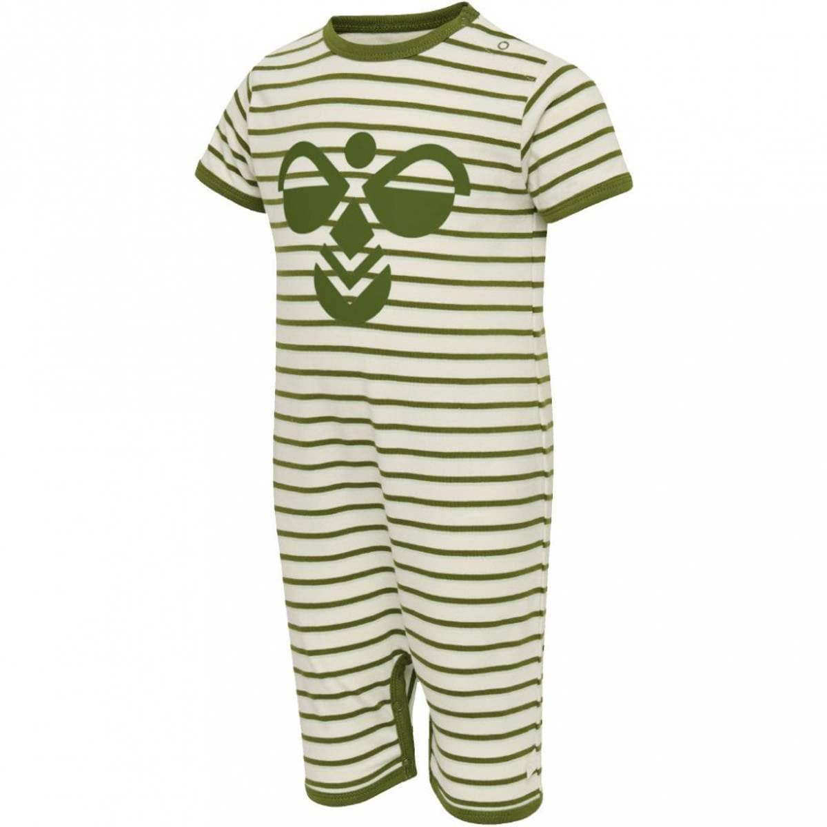 Grønn Stripete Hummel Alan Ls Bodysuit Heldress (68 / 6 mnd)