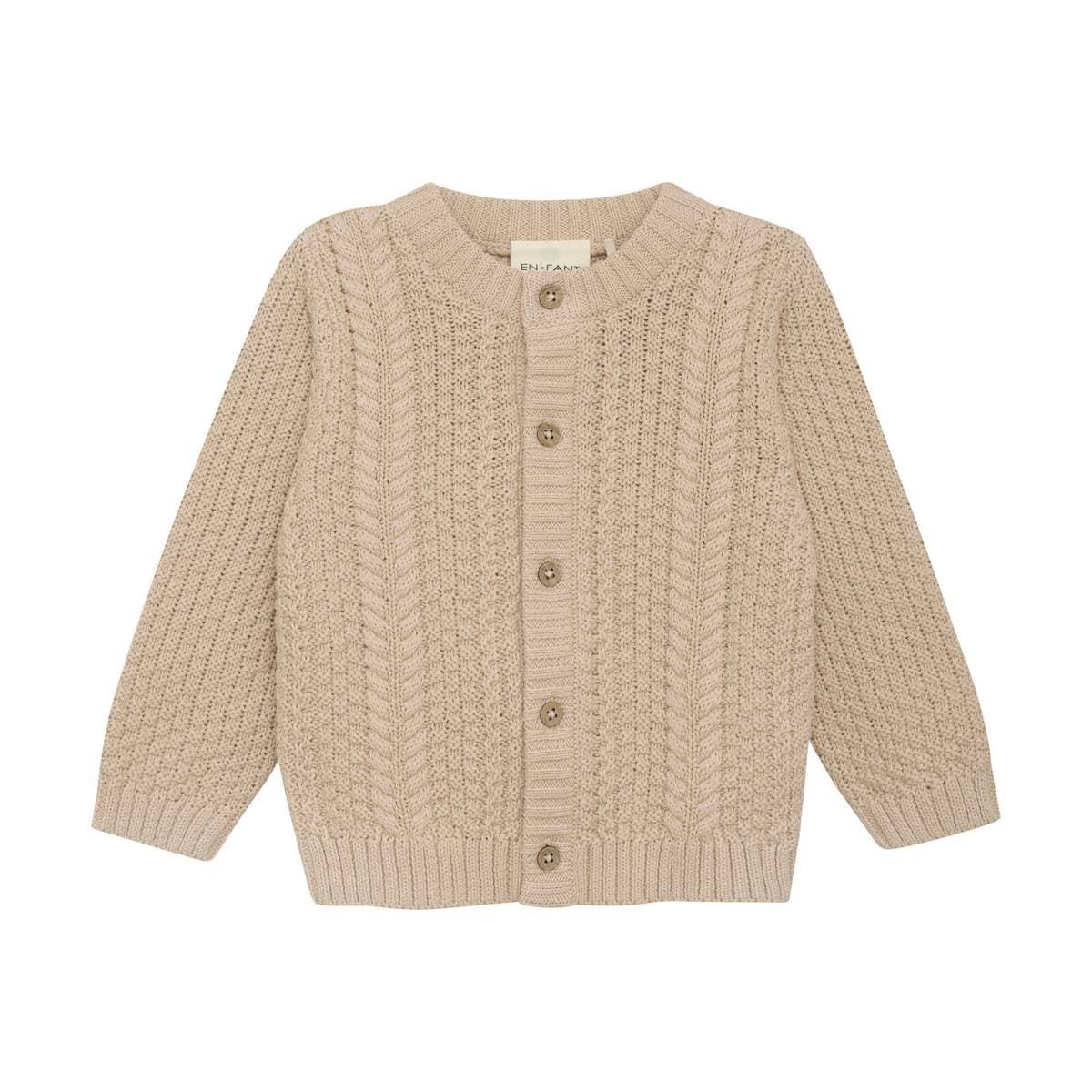 En Fant Cardigan Knit Cement (92 / 2 år)