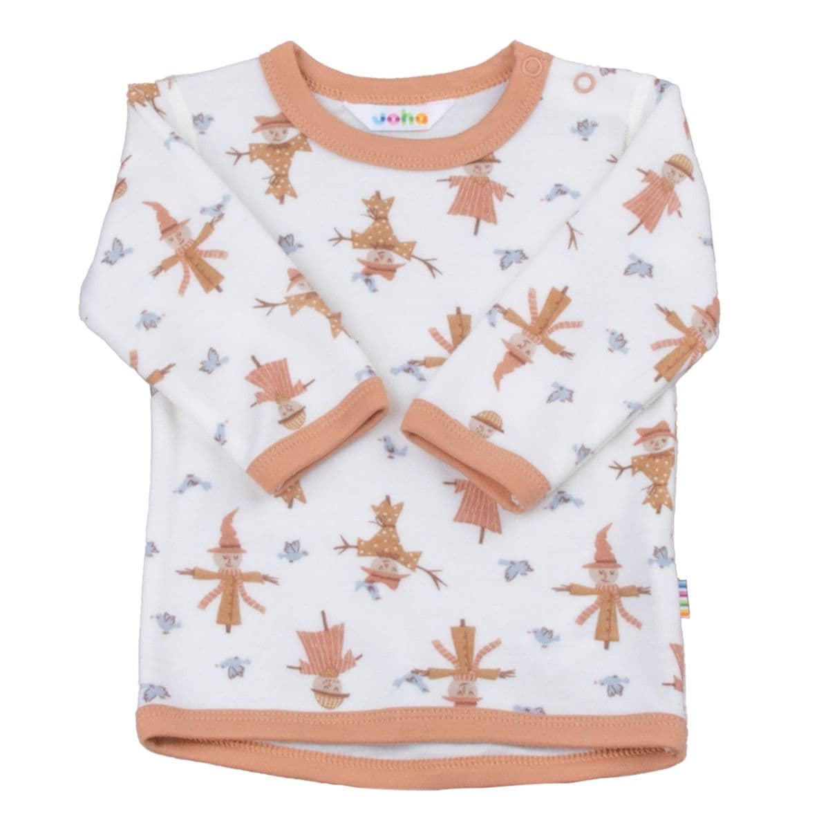 Joha Scarecrow Ull Bambus Genser Off White/Peach (120 / 6-7 år)