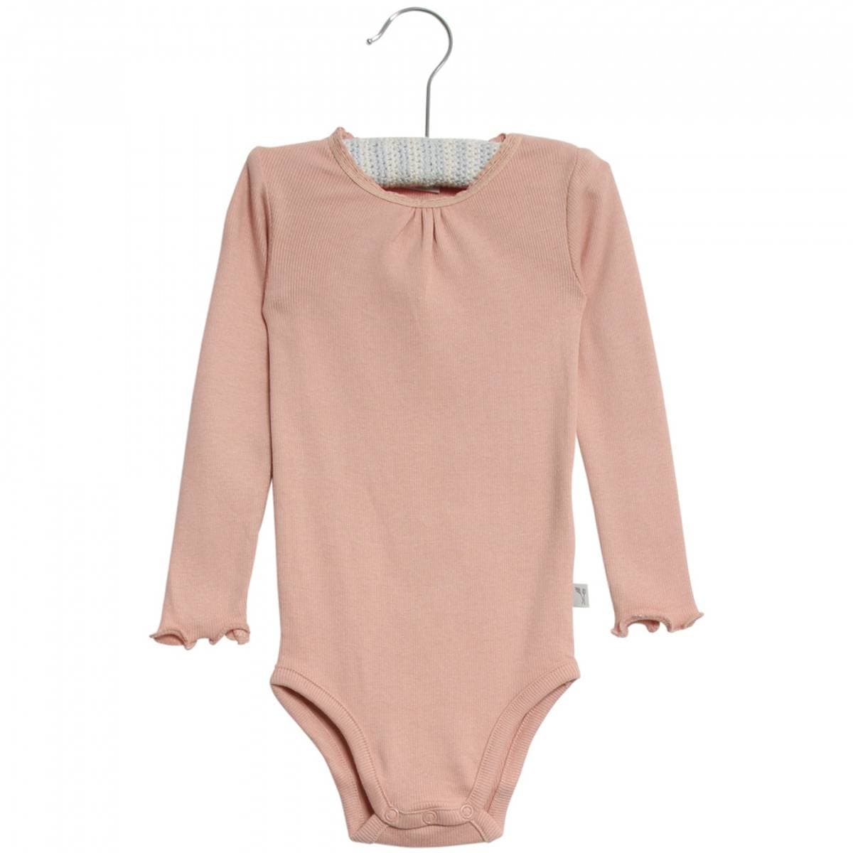 Rosa Wheat Rib Lace LS Body (62 / 3 mnd)