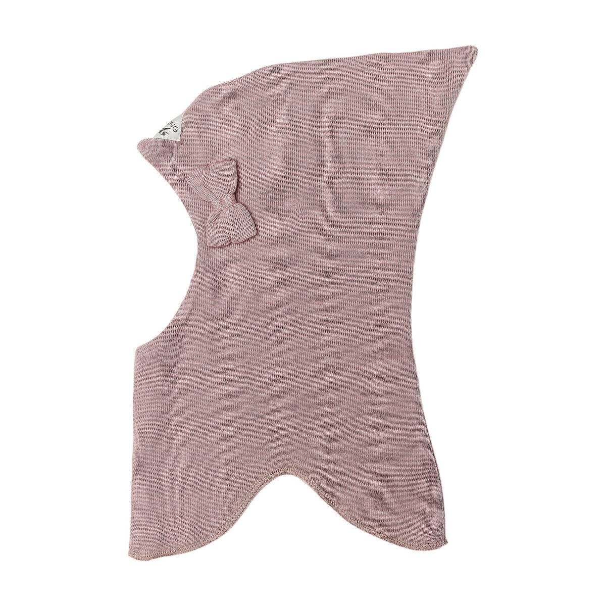 Racing Kids Ull Balaclava Med Sløyfe Dusty Rose