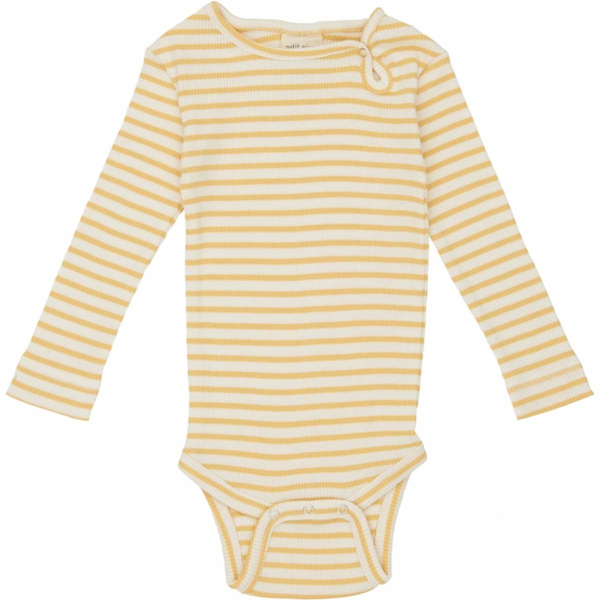 Gul Stripete Petit Piao Modal LS Body (62 / 3 mnd)