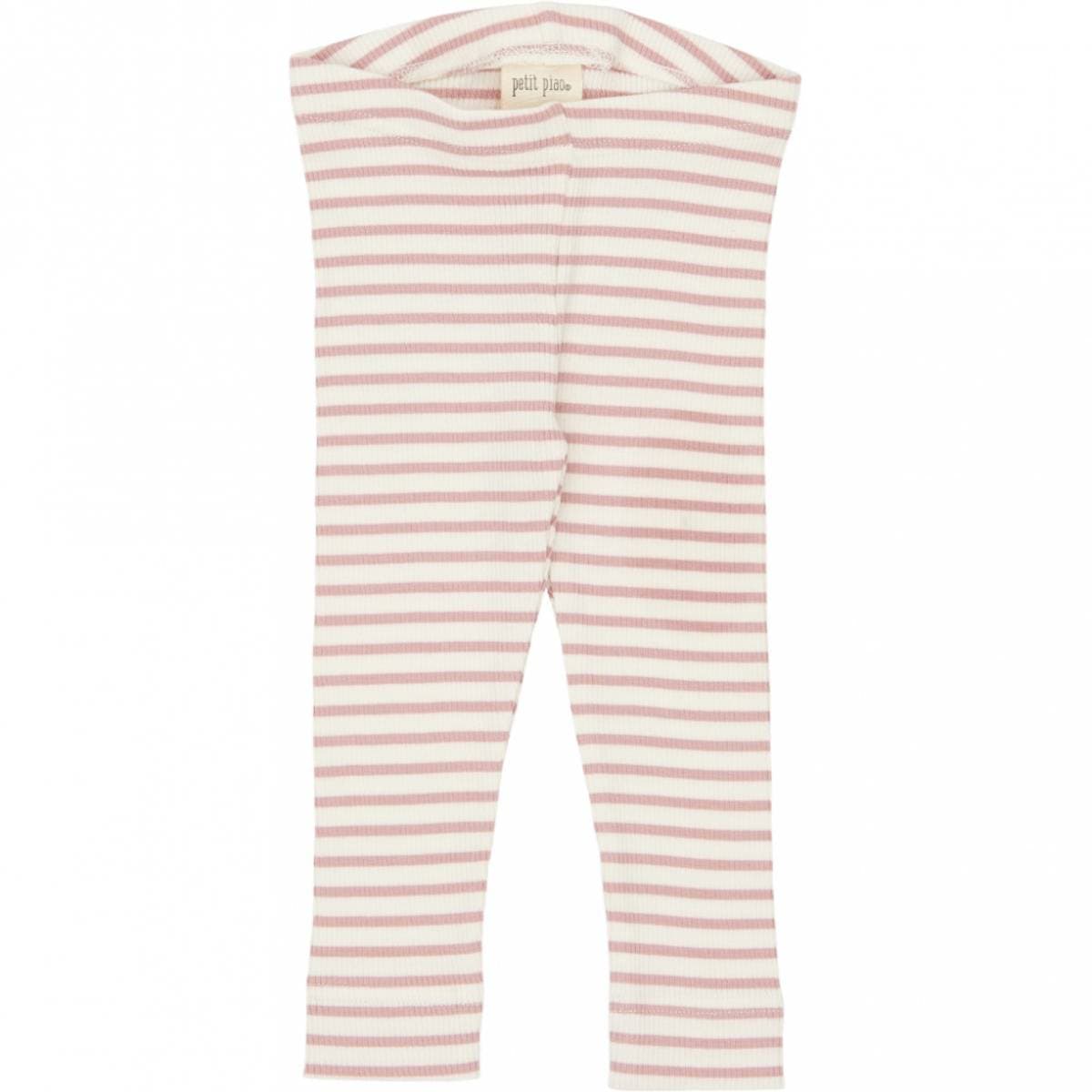 Rosa Stripete Petit Piao Modal Leggings (62 / 3 mnd)