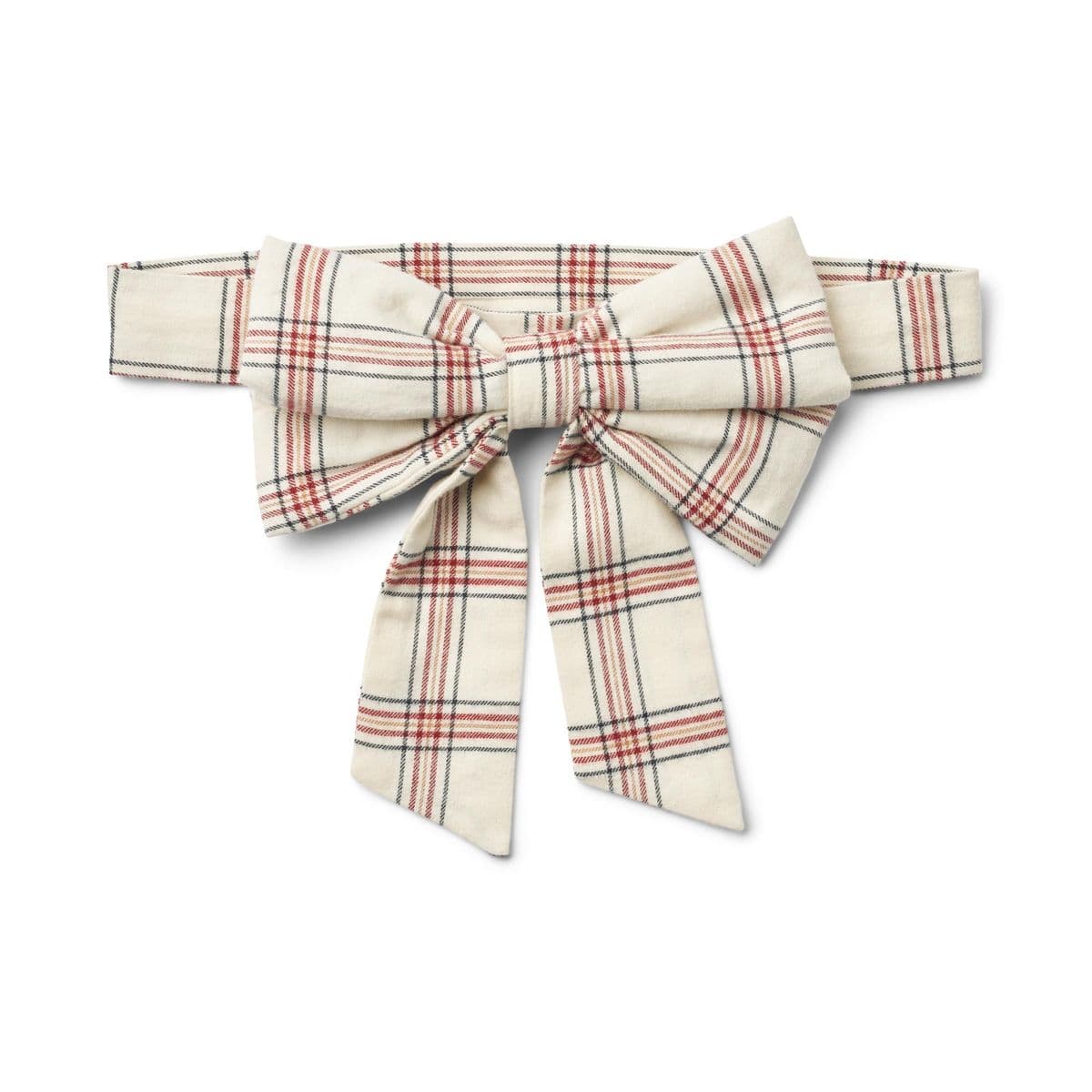 Wheat Wheat Bow Waist Sonja Eggshell Check