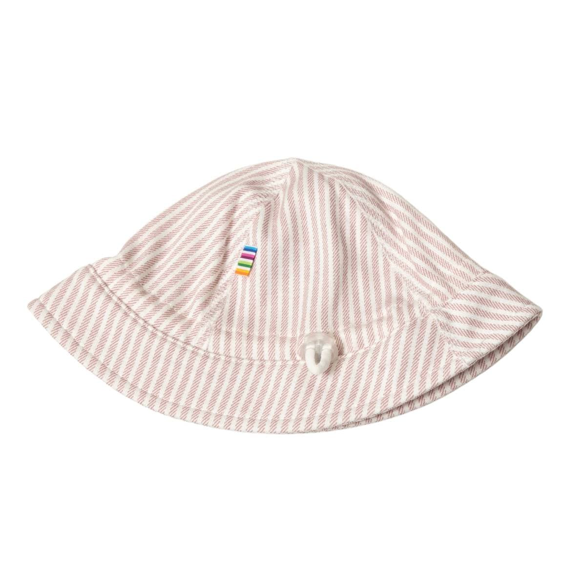 Joha Joha Bøttehatt Milk Stripe Hvit/Rosa