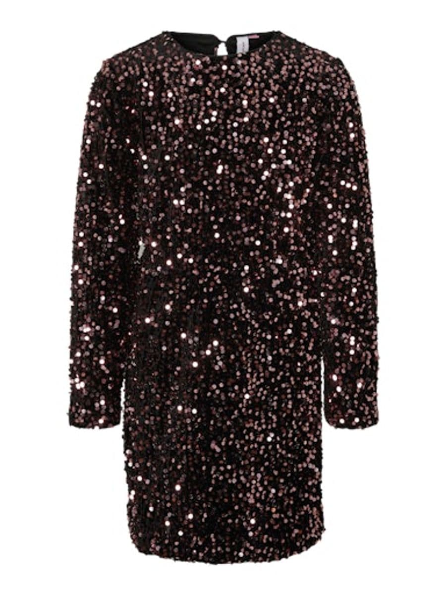 Vero Moda Girl Bella Kjole Black Rosegold Sequins (164 /14 år)