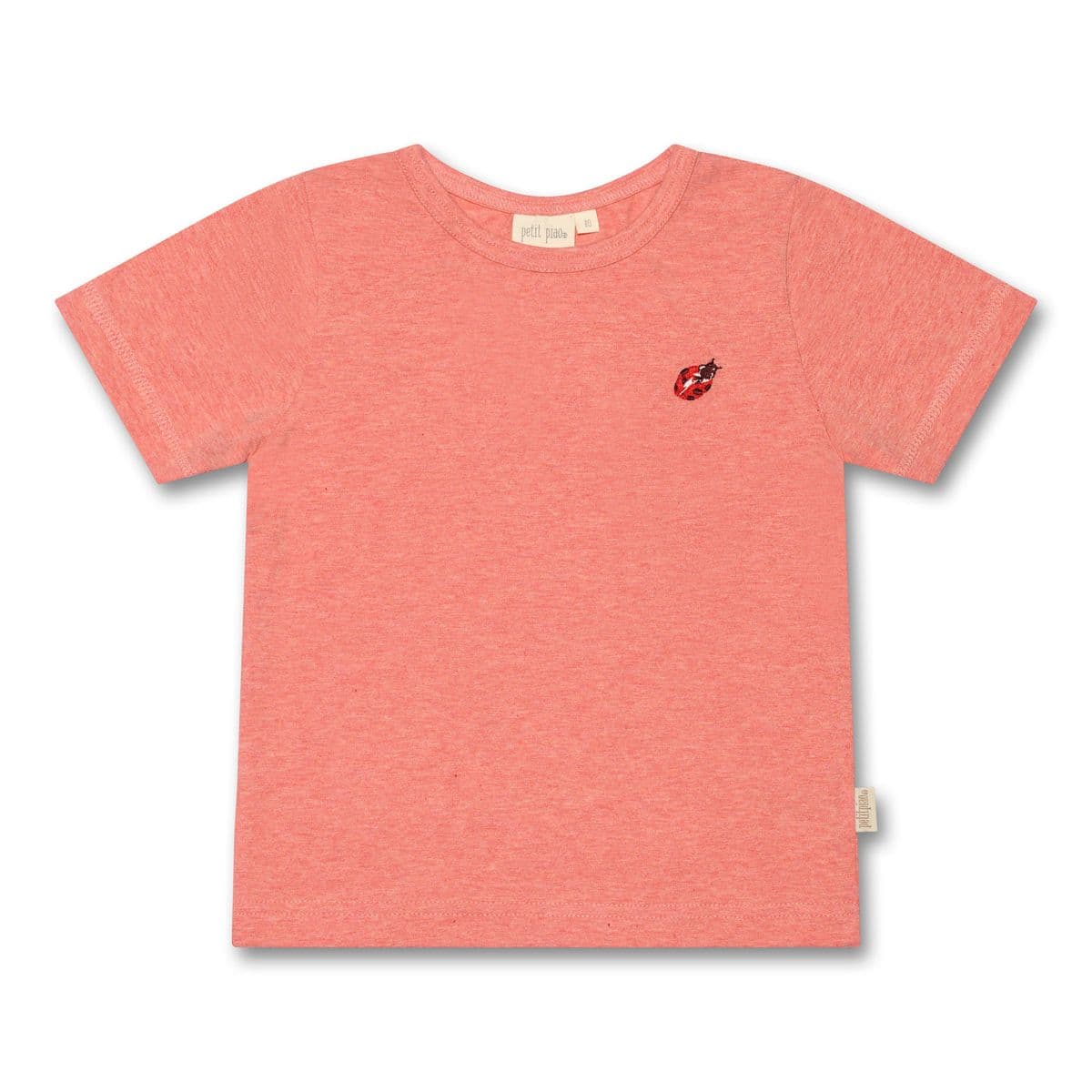 Petit Piao T-shirt S/S Motif Sea Shell Pink/Ladybug (98 /3 år)