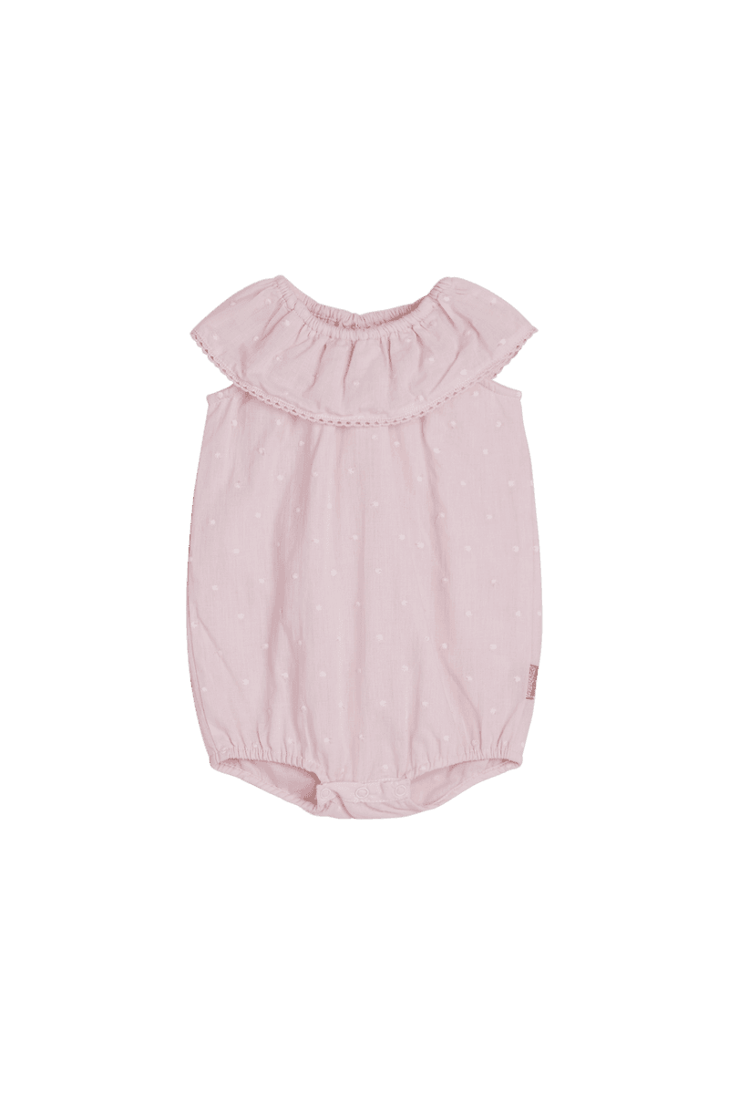 Hust And Claire Magnolia Romper Skin Chalk (80 / 1 år)