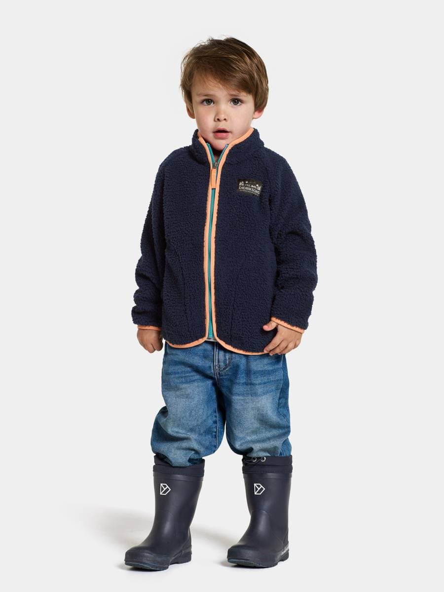 Didriksons Gibbs Kids Fullzip Navy (120 / 6-7 år)