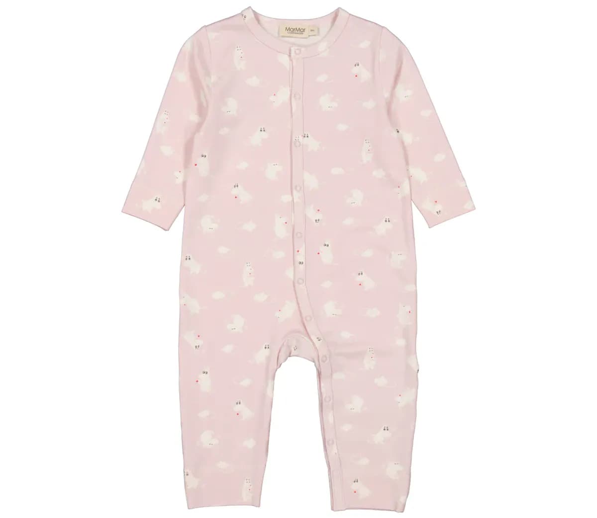 MarMar Romper Modal Smooth Print Ruka Rosa Moomin (86 / 1,5 år)