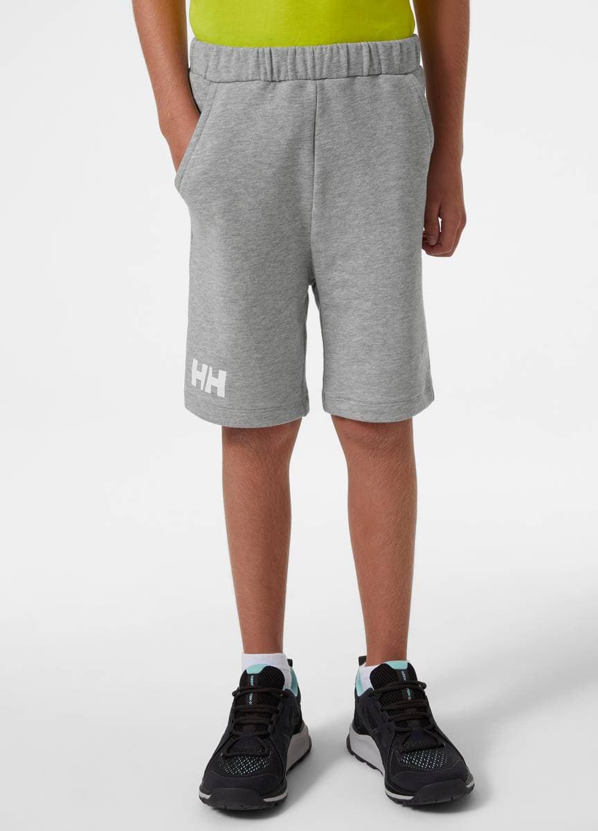 Helly Hansen Jr HH Logo Shorts Grey Melange (176 /16 år)