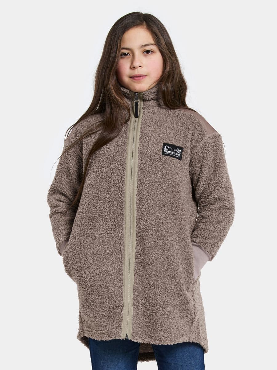 Didriksons Ampere Kids Fz L Ash Brown (170 / 15-16 år)