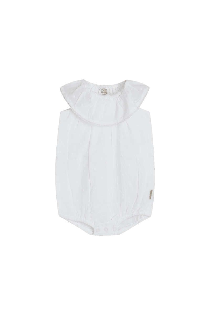 Hust And Claire Magnolia Romper White (86 / 1,5 år)
