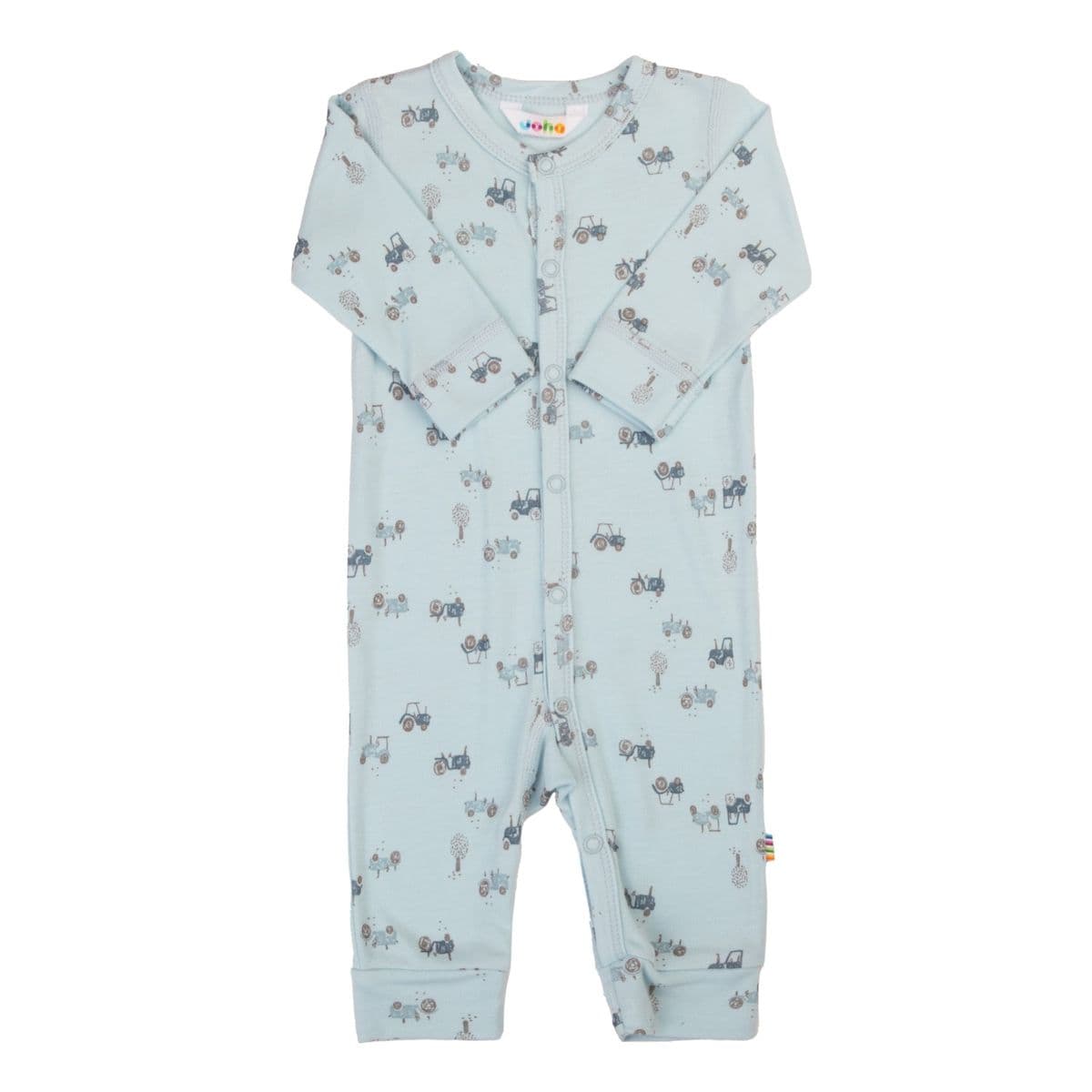 Joha Joha Heldress Bambus Lyseblå Tractor (90 / 1,5-2 år)