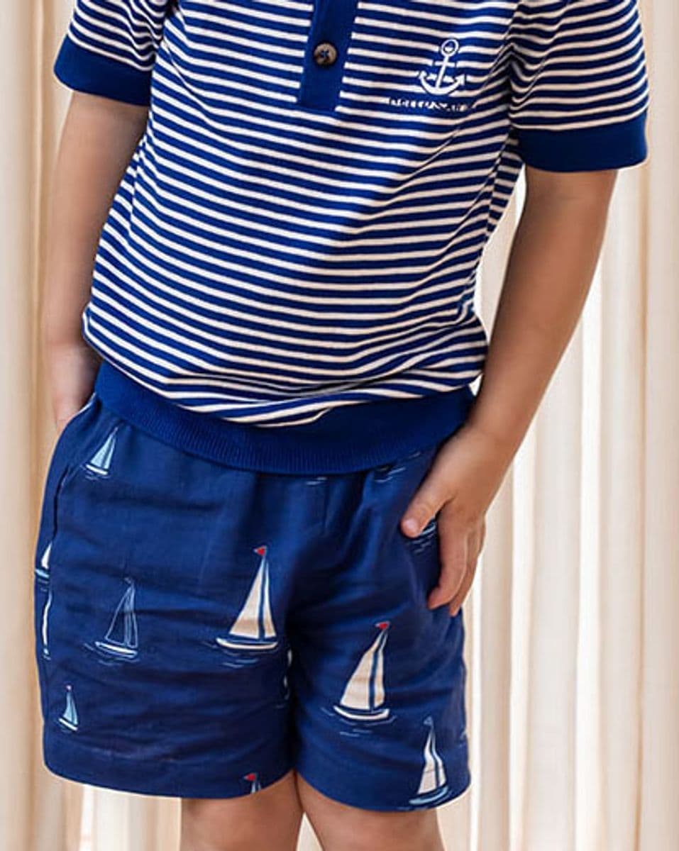 Fliink Sailor Shorts Mazerine Blue Aop (92 / 2 år)