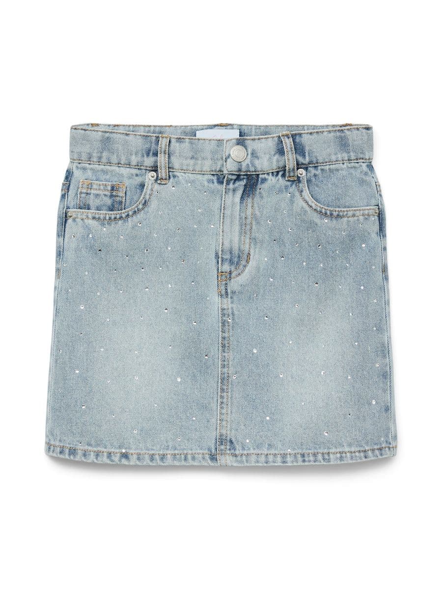 Vero Moda Girl Bling Mr Short Rhines Denim Skirt (164 /14 år)