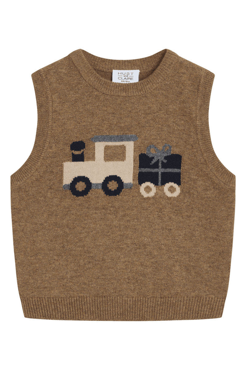 Hust And Claire Perry Vest Coffee Melange (62 / 3 mnd)