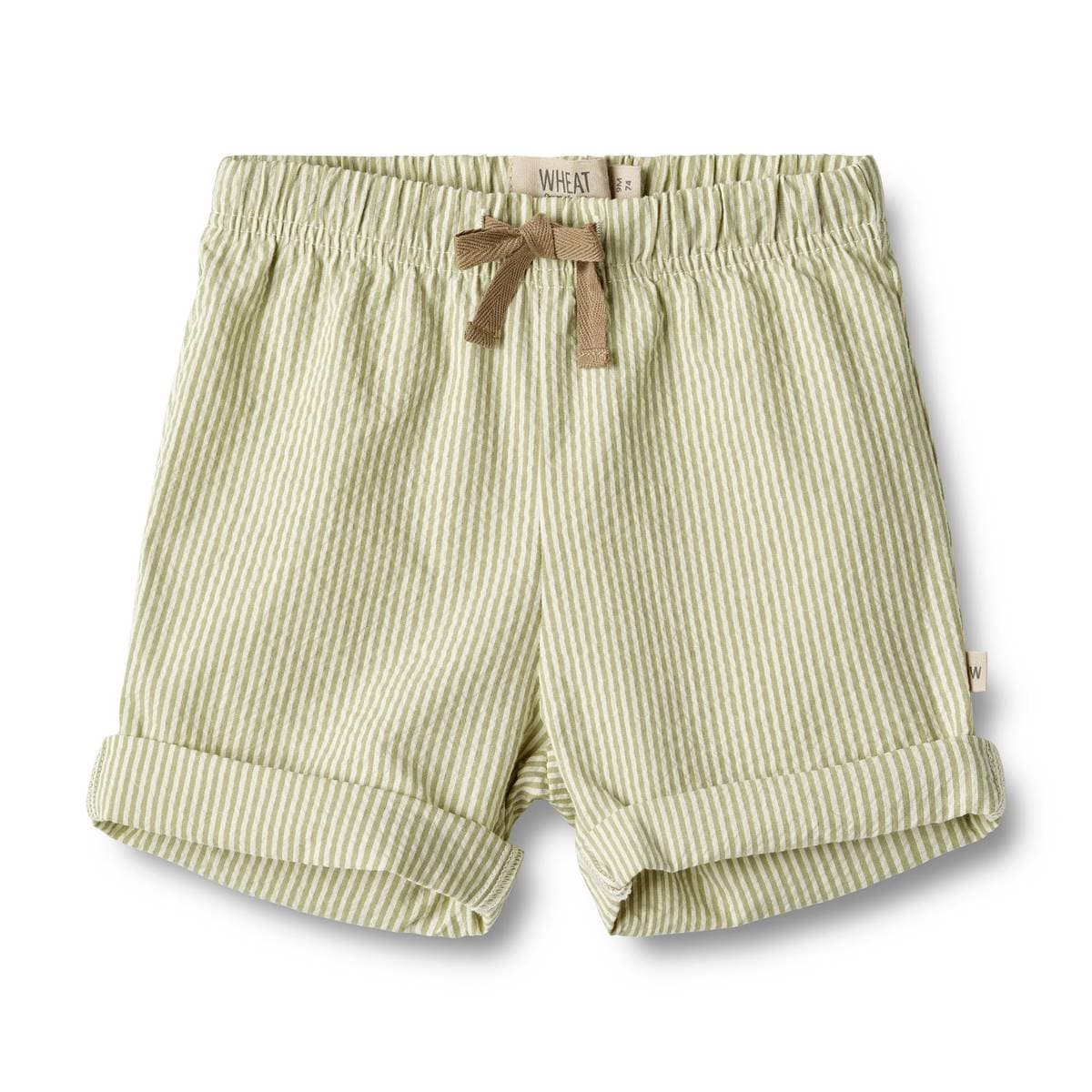 Wheat Wheat Shorts Milton Green Stripe (86 / 1,5 år)