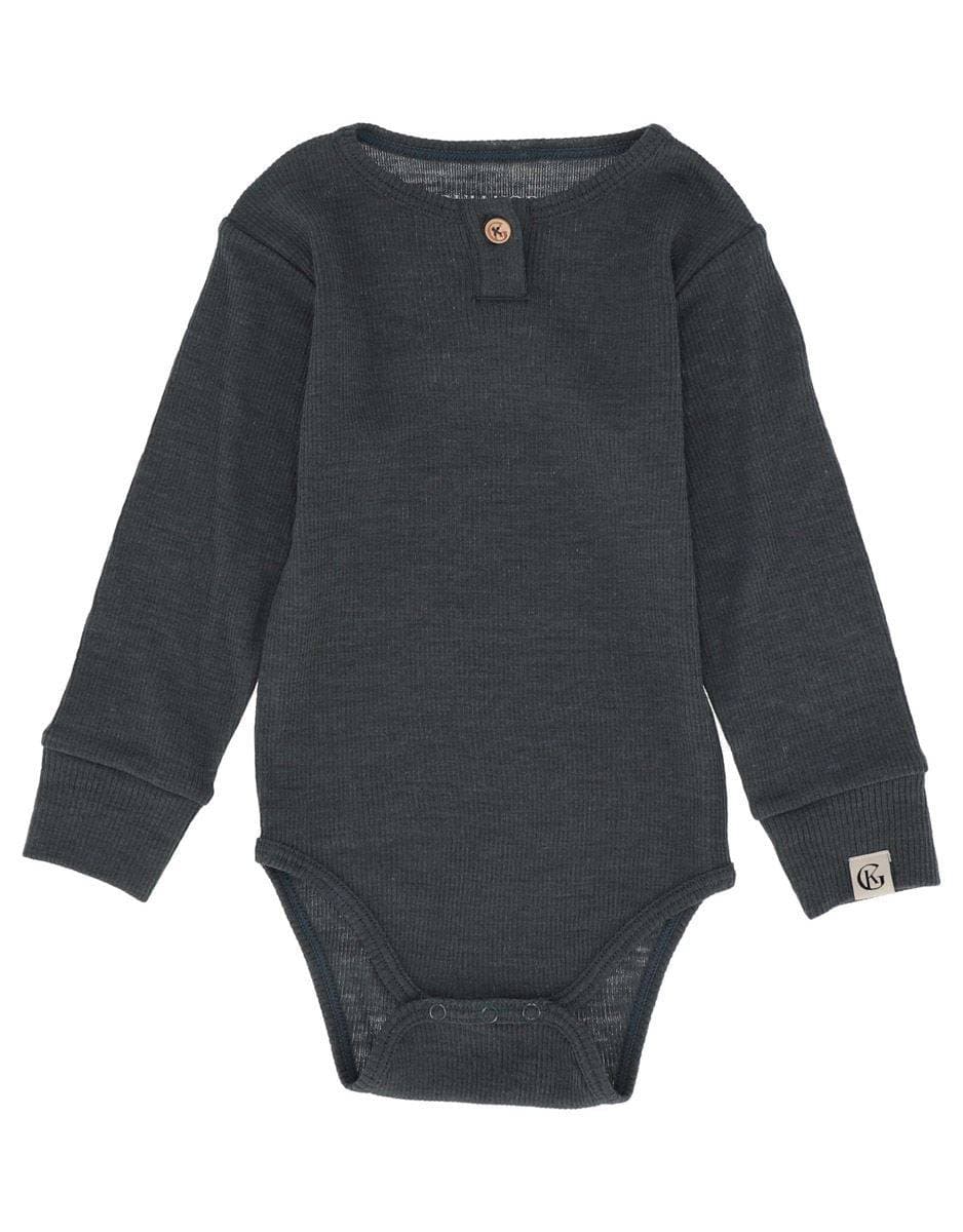 Gullkorn Ullundertøy Barn Ullbody Mørk Denim (62 / 3 mnd)