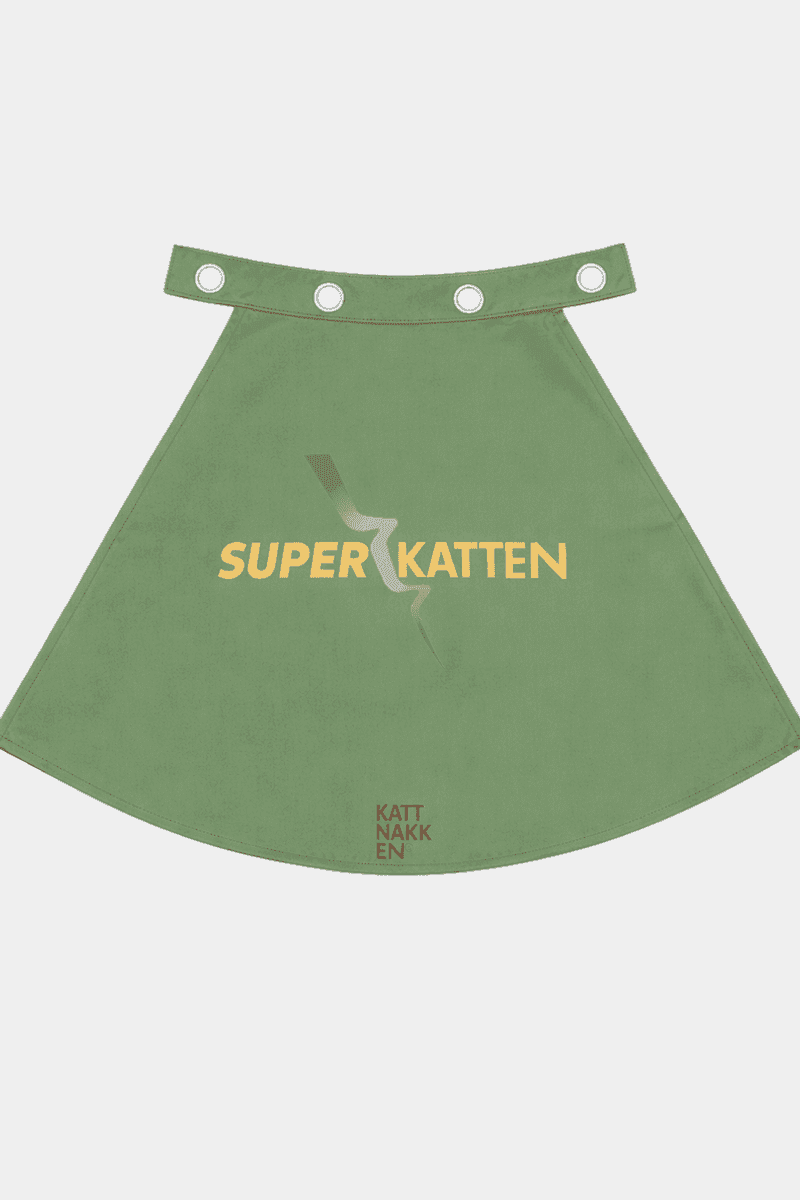Kattnakken Superkappe Supergrønn (5-6 år)