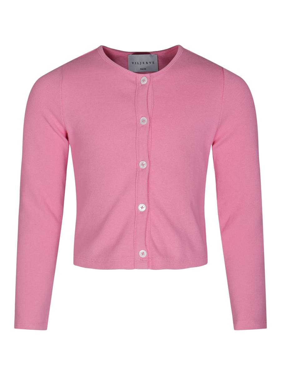 Vilje & Ve Vilje & Ve Helena Rib Cardigan Rose (98 /3 år)