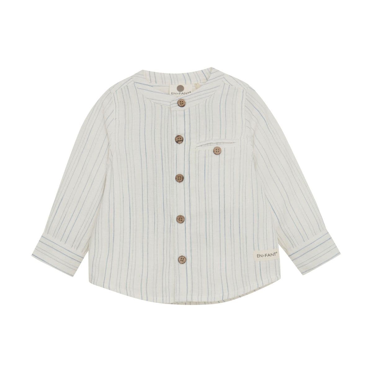 En Fant Shirt LS Stripe Eggnog (92 / 2 år)