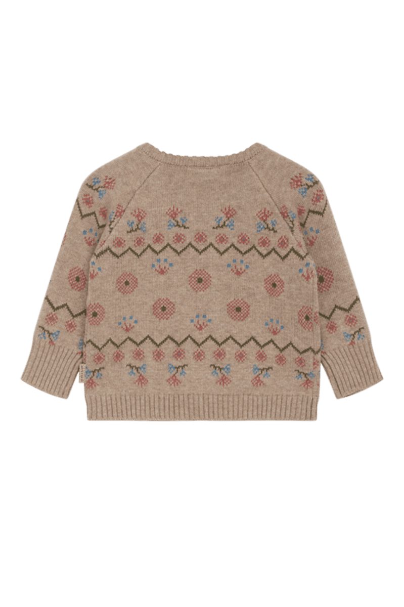 Hust and Claire Pusle Pullover Sand melange (74 / 9 mnd)