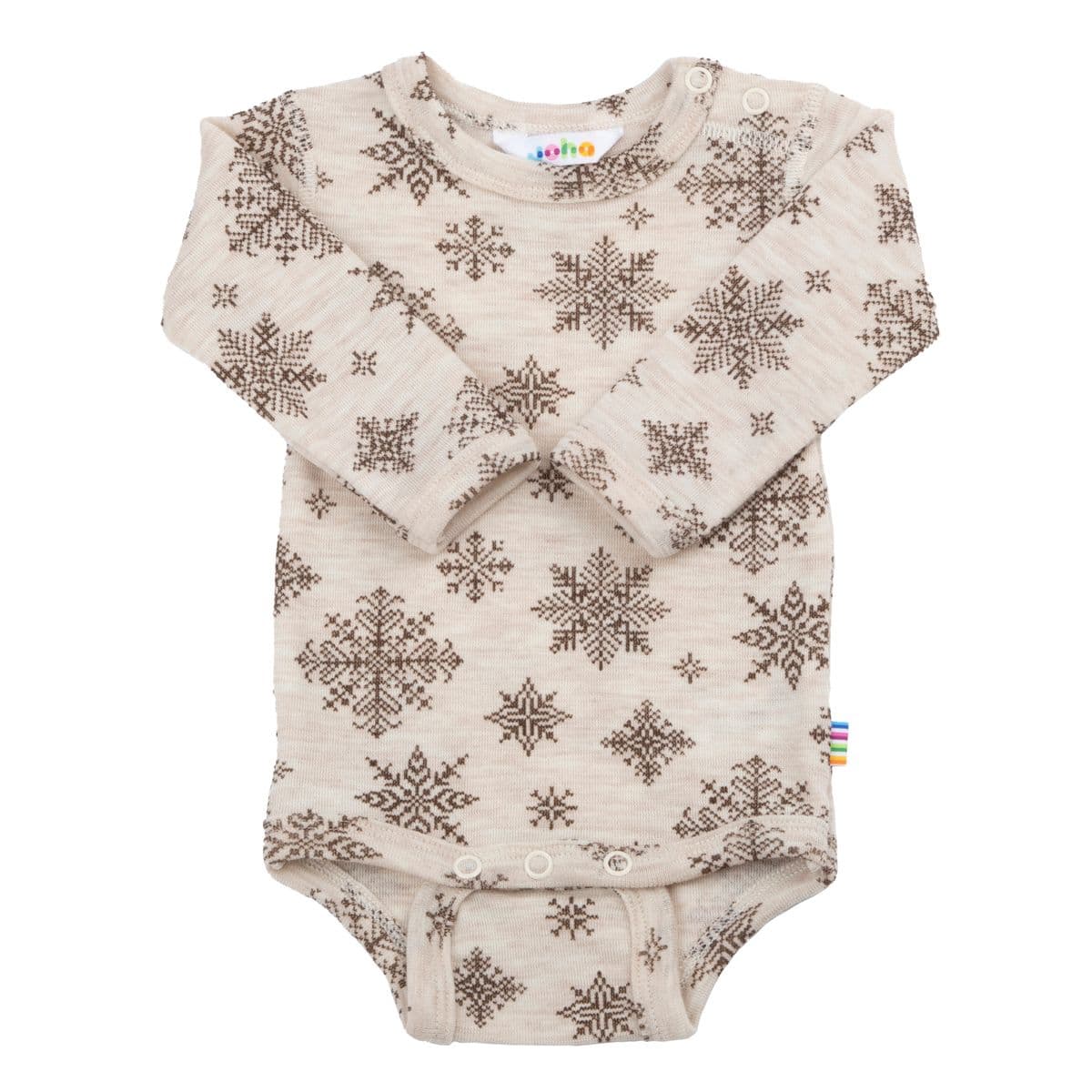 Joha Merino Ull Body Snowflake Beige (100 / 3-4 år)