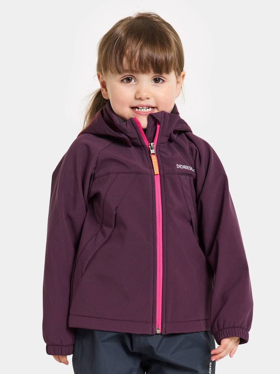 Didriksons Softshelljakke Troel Plumb (90 / 1,5-2 år)
