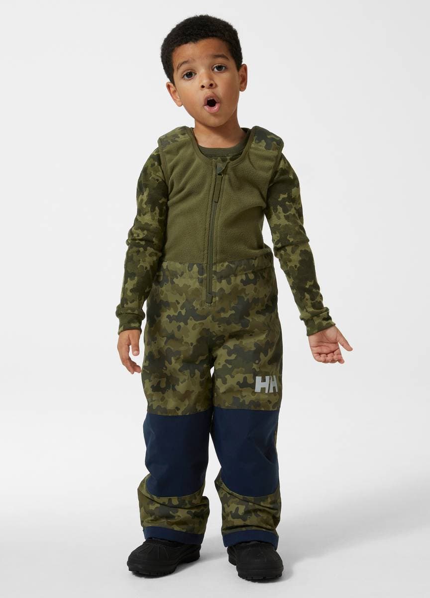 Helly Hansen K Vertical Ins Bib Pant Utility Green Aop (98 /3 år)