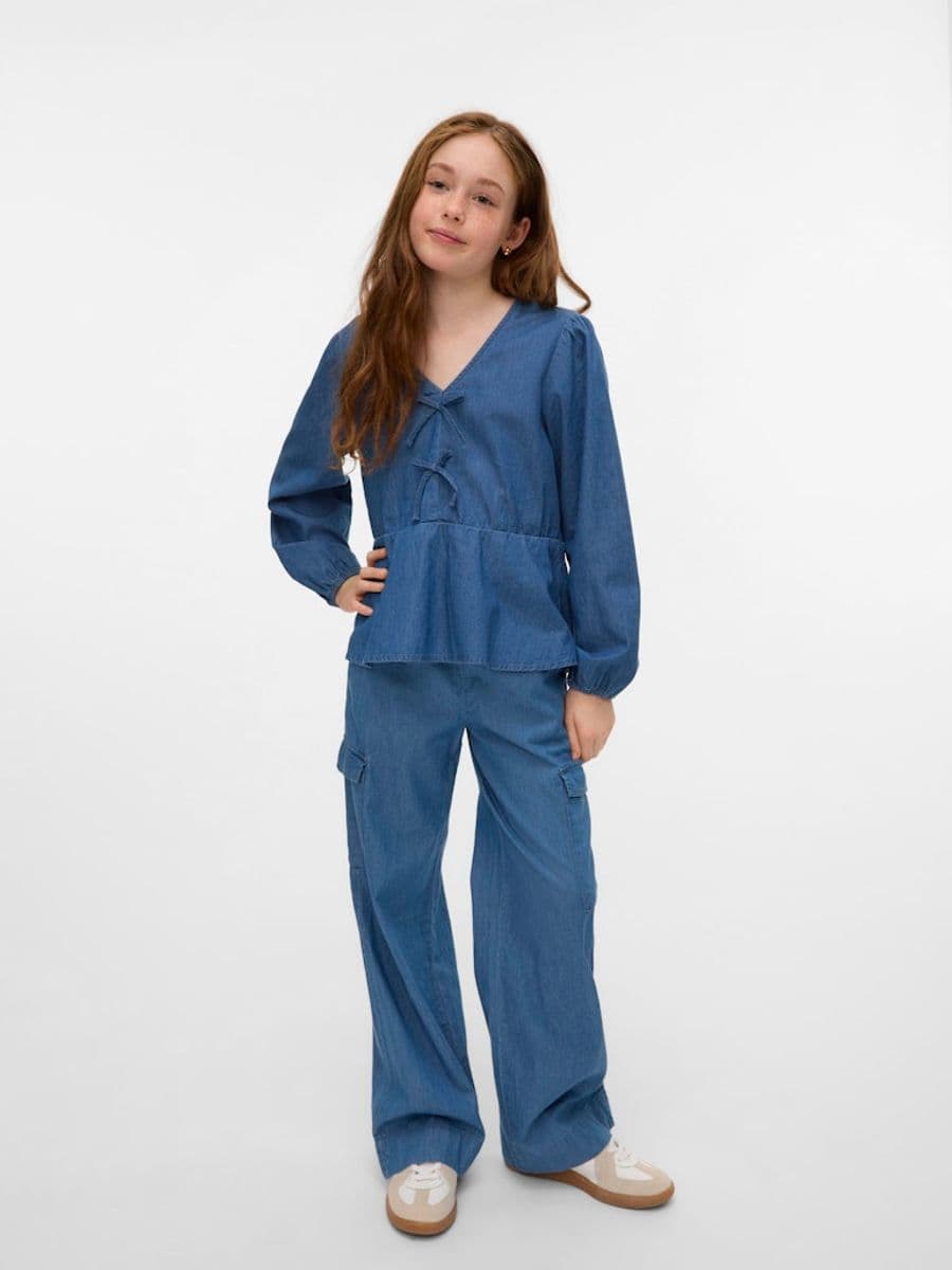 Vero Moda Girl Demi Topp Denim (164 /14 år)