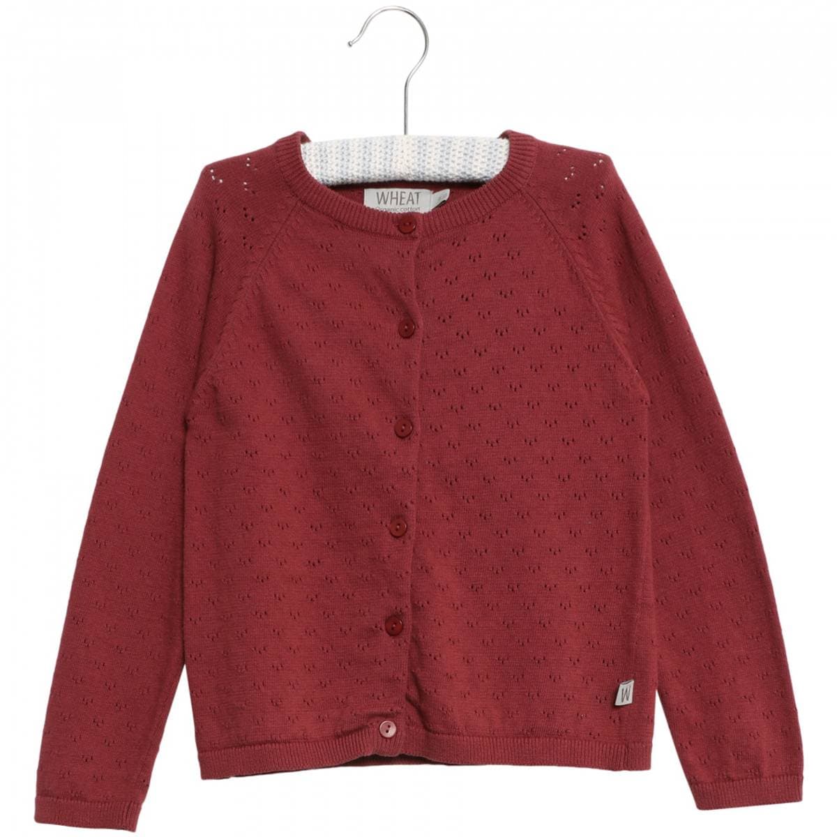 Burgunder Wheat Maja Baby Cardigan (80 / 1 år)