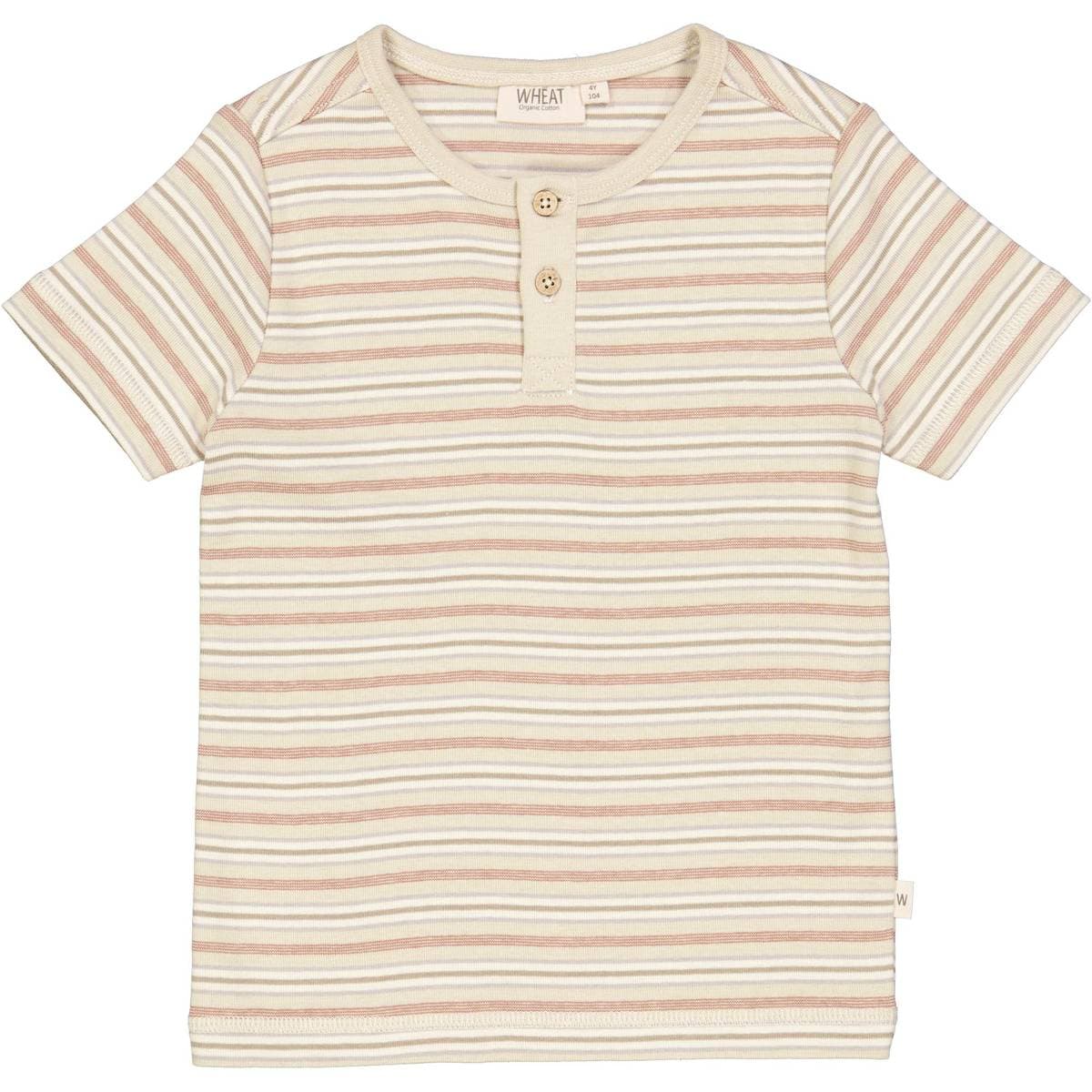 Wheat T-Shirt Bertram Dusty Stripe (152 / 12 år)