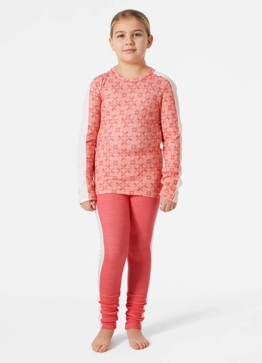 Helly Hansen Graphic Lifa Merino Ullsett Sunset Pink (176 /16 år)