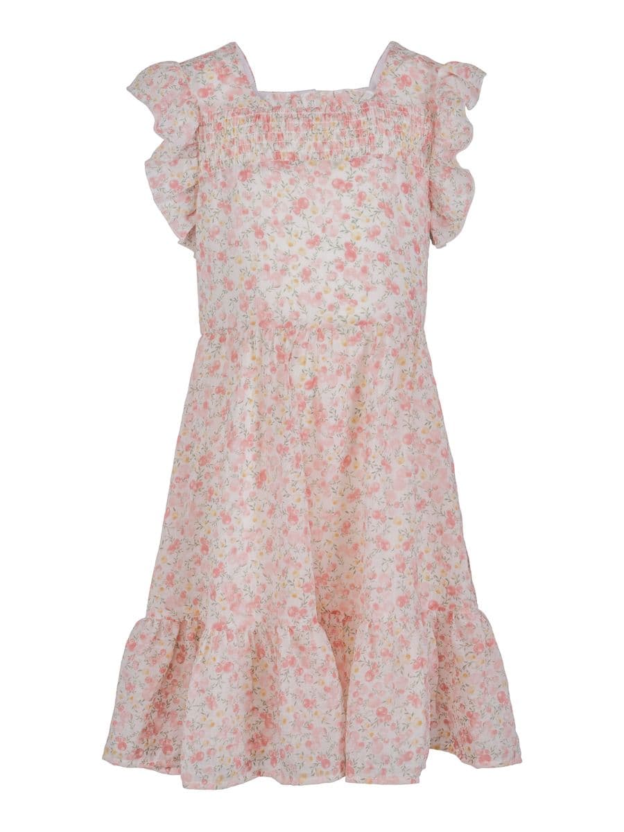 Vilje & Ve Linda Blomsterkjole Coral Pink (158 / 13 år)