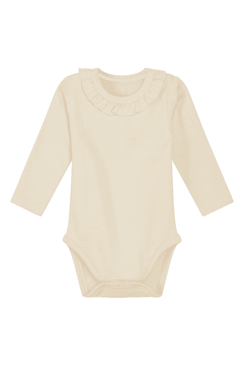 Hust And Claire Barbara Ull Bambus Body Ecru (98 /3 år)