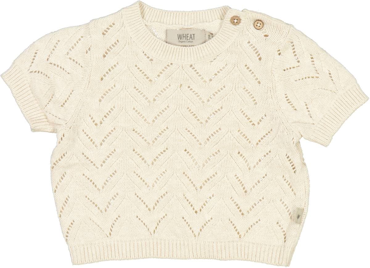 Wheat Wheat Knit Top Shiloh Cloud Melange Baby (68 / 6 mnd)
