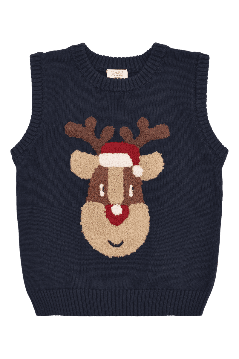 Hust and Claire Princo Vest Navy Gutt (128 / 8 år)
