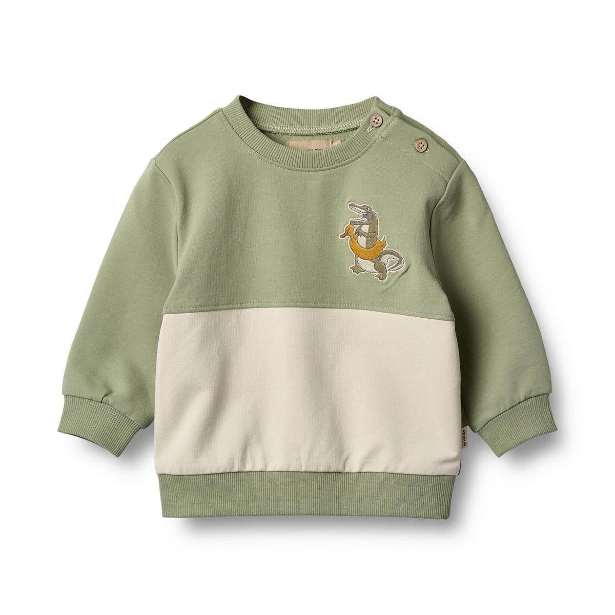 Wheat Wheat Sweatshirt Carly Green Tea (74 / 9 mnd)