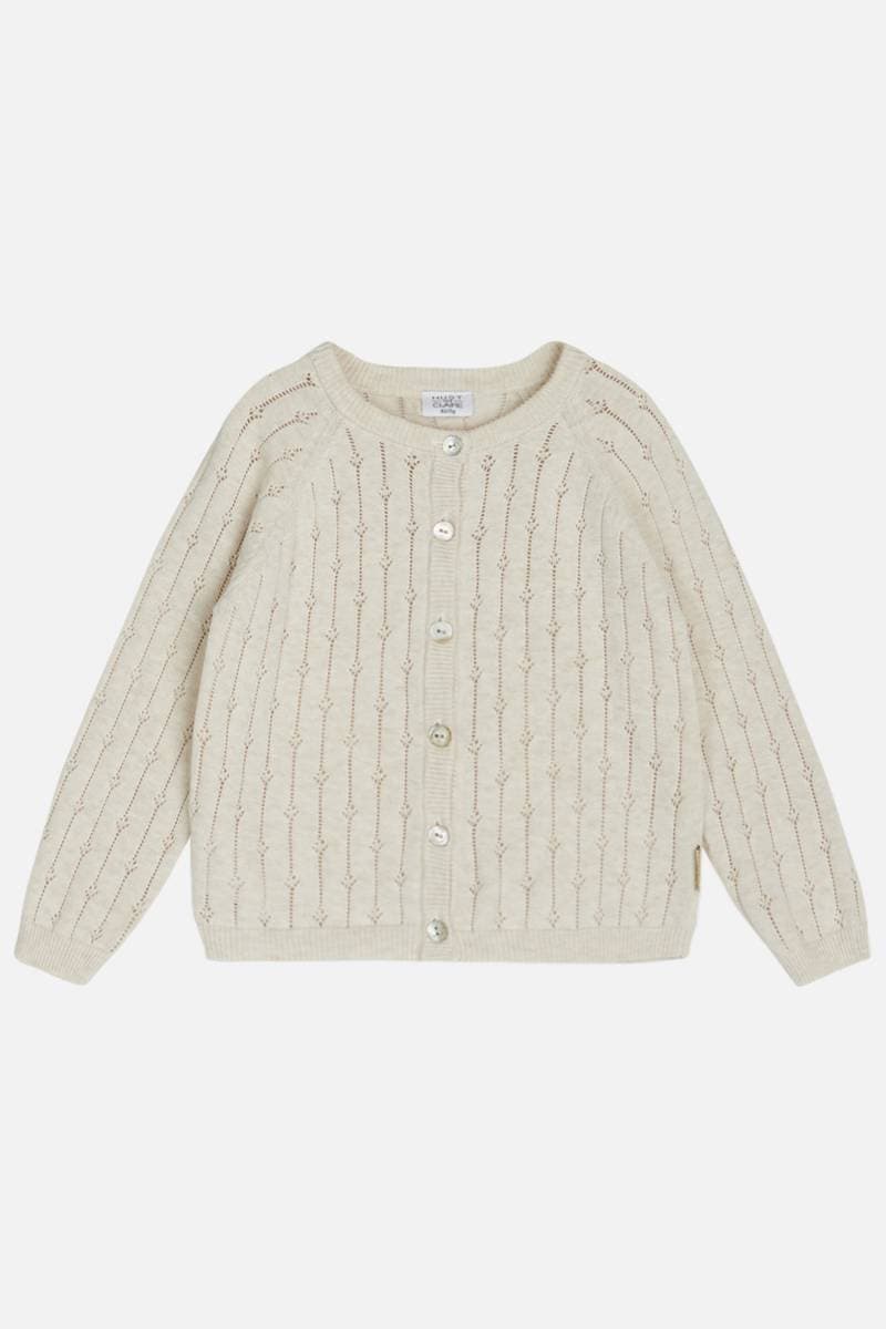 Hust And Claire Cleo Cardigan Whisper Melange (80 / 1 år)
