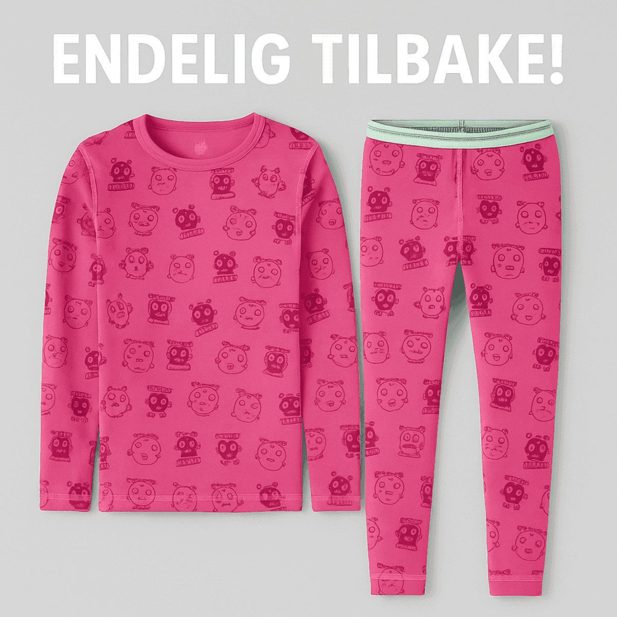 Vossatassar Vossatassar Tass Bambus Superundertøy Sett Pink (90 / 1,5-2 år)